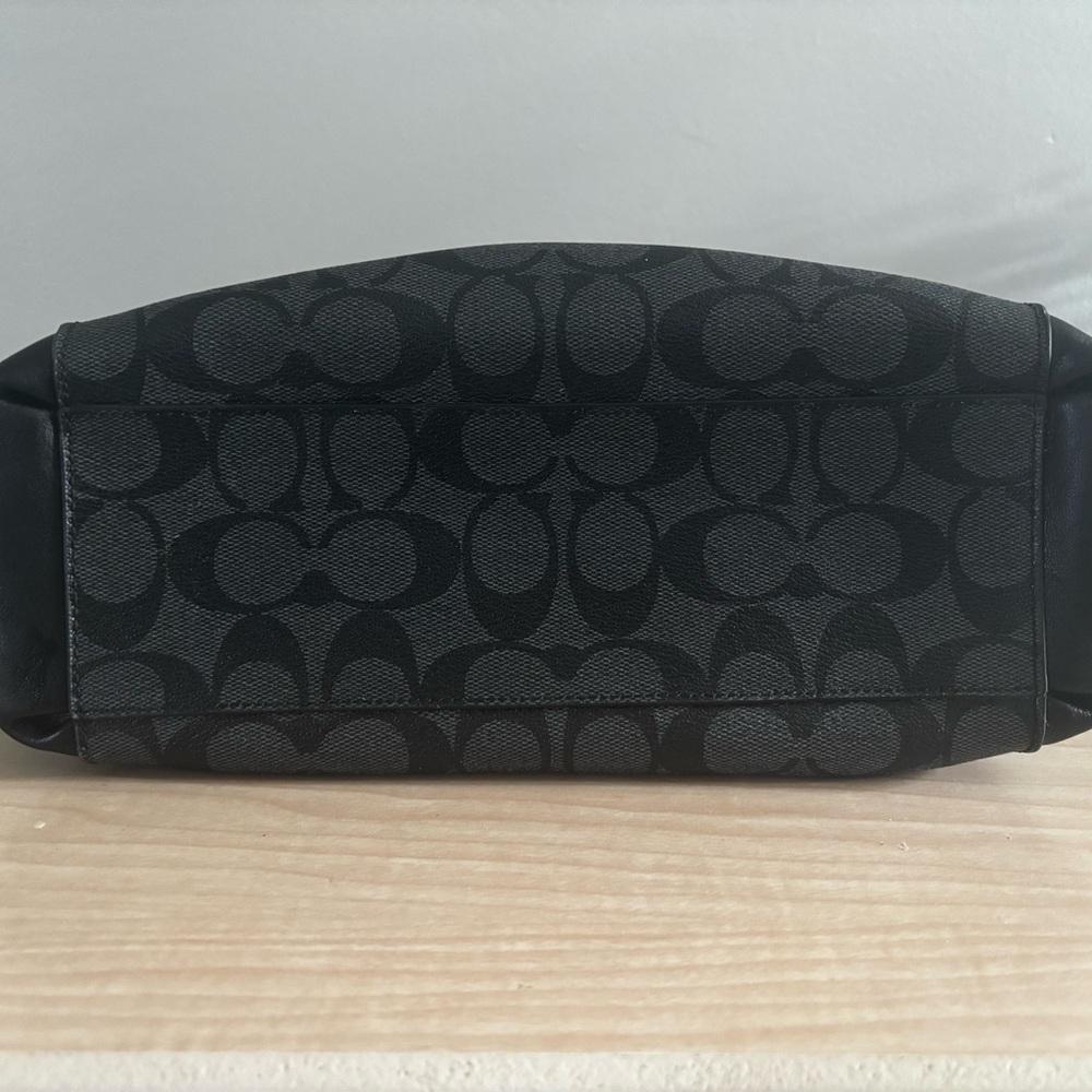 COACH Black Signature Canvas Satchel - Picture 2 of 5